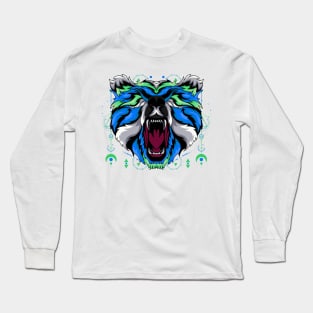 roar bear vintage Long Sleeve T-Shirt